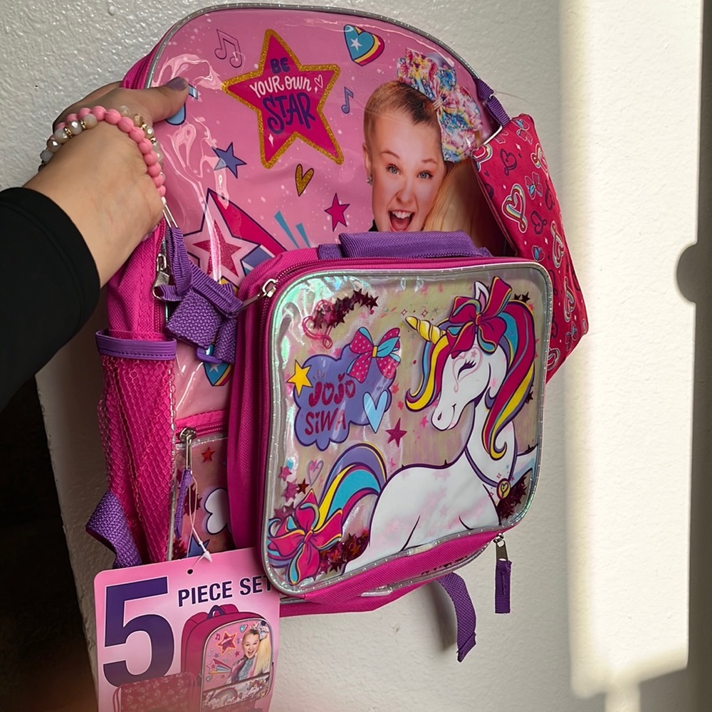 Jojo siwa backpack with accessories